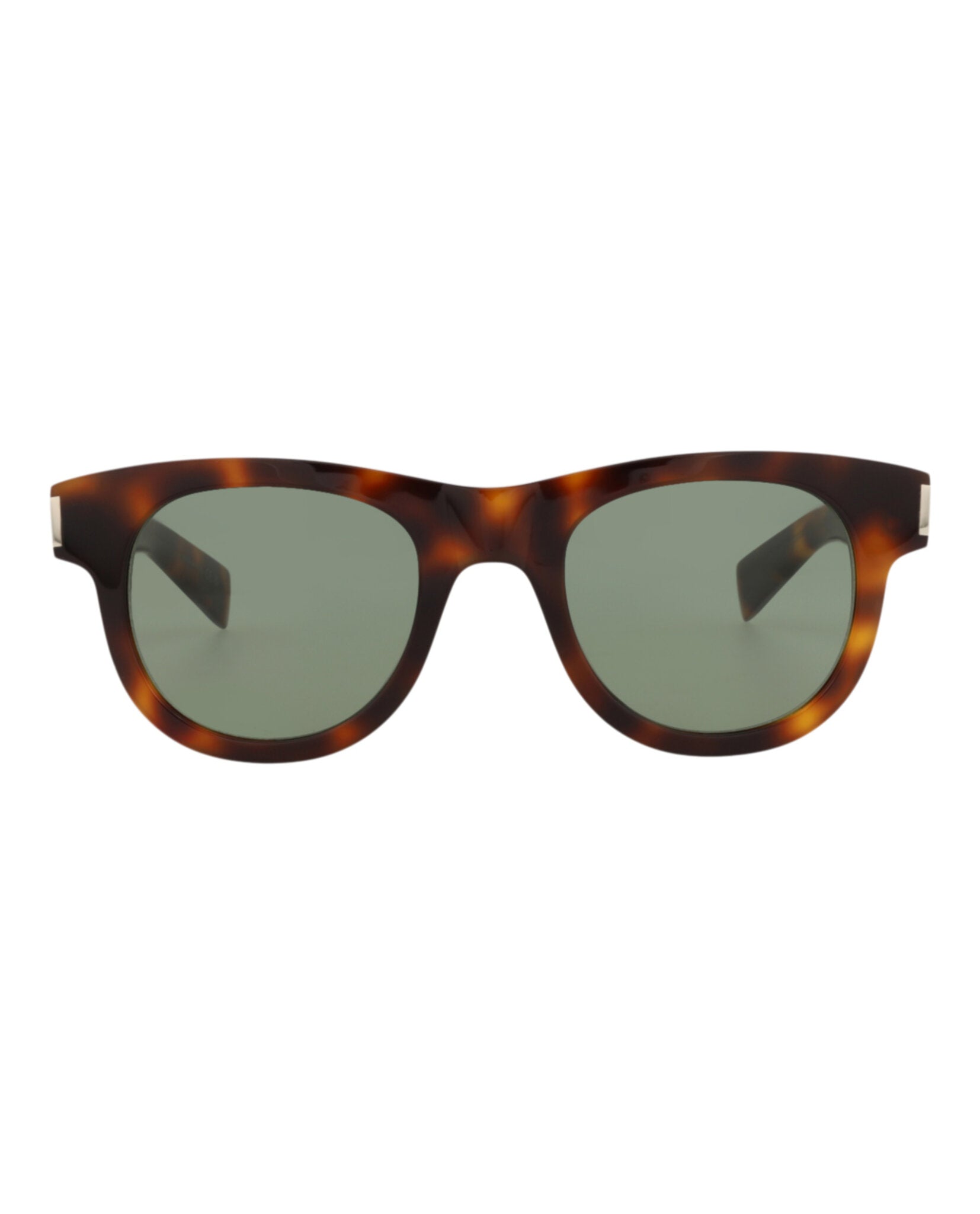 Saint Laurent Saint Laurent Unisex Round/Oval Havana Havana Green Fashion Designer Eyewear
