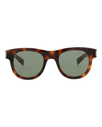 Saint Laurent Saint Laurent Unisex Round/Oval Havana Havana Green Fashion Designer Eyewear