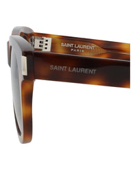 Saint Laurent Saint Laurent Unisex Round/Oval Havana Havana Green Fashion Designer Eyewear