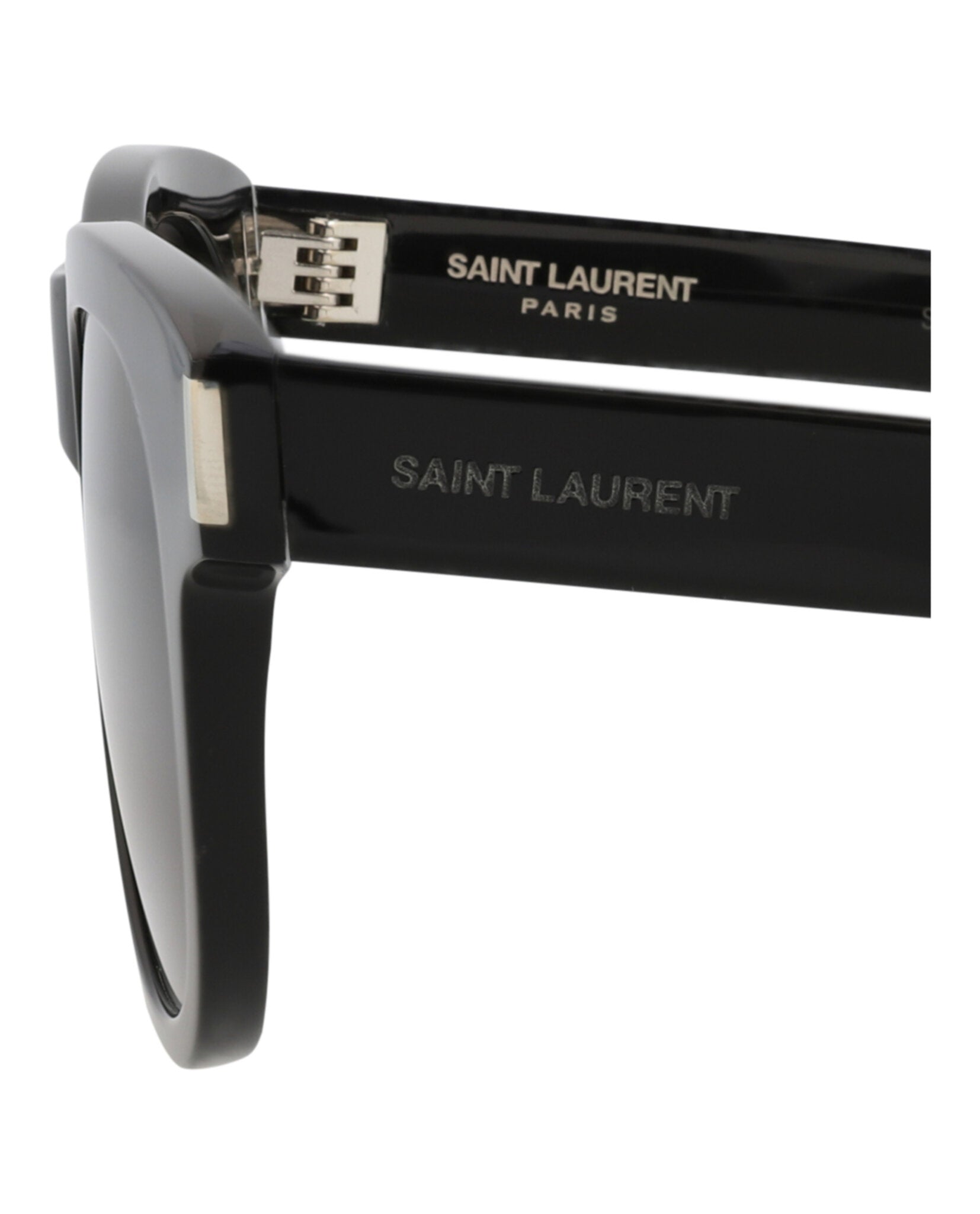 Saint Laurent Unisex Round/Oval Black Black Black Fashion Designer
