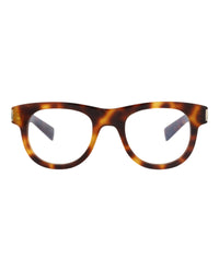 Saint Laurent Unisex Round/Oval Havana Havana Transparent Fashion Designer Eyewear