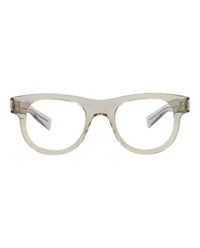 Saint Laurent Unisex Round/Oval Beige Beige Transparent Fashion Designer Eyewear