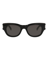 Saint Laurent Saint Laurent Womens Cat Eye Black Crystal Grey Fashion Designer Eyewear