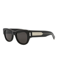 Saint Laurent Saint Laurent Womens Cat Eye Black Crystal Grey Fashion Designer Eyewear
