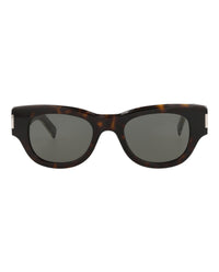 Saint Laurent Saint Laurent Womens Cat Eye Havana Crystal Grey Fashion Designer Eyewear
