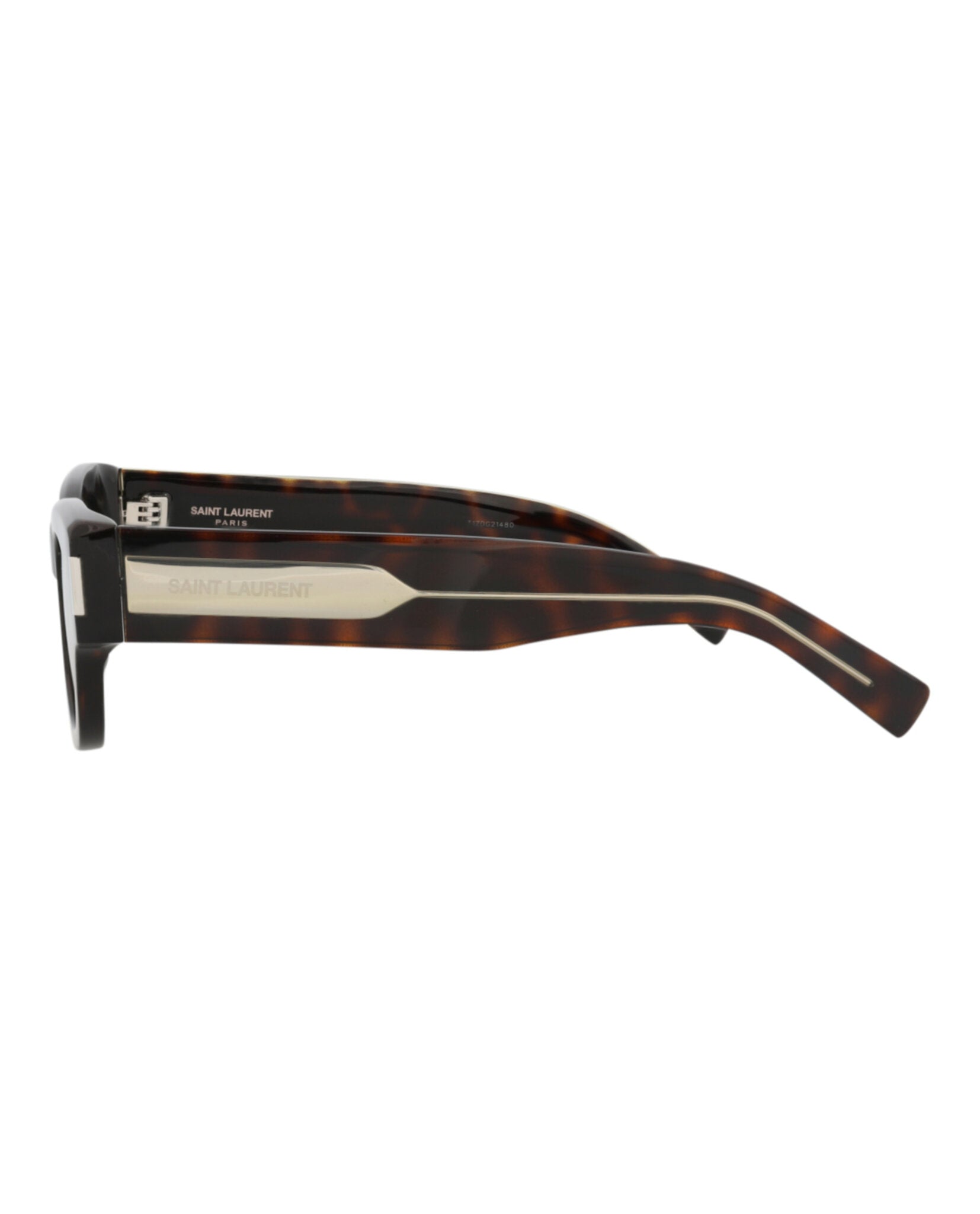 Saint Laurent Saint Laurent Womens Cat Eye Havana Crystal Grey Fashion Designer Eyewear