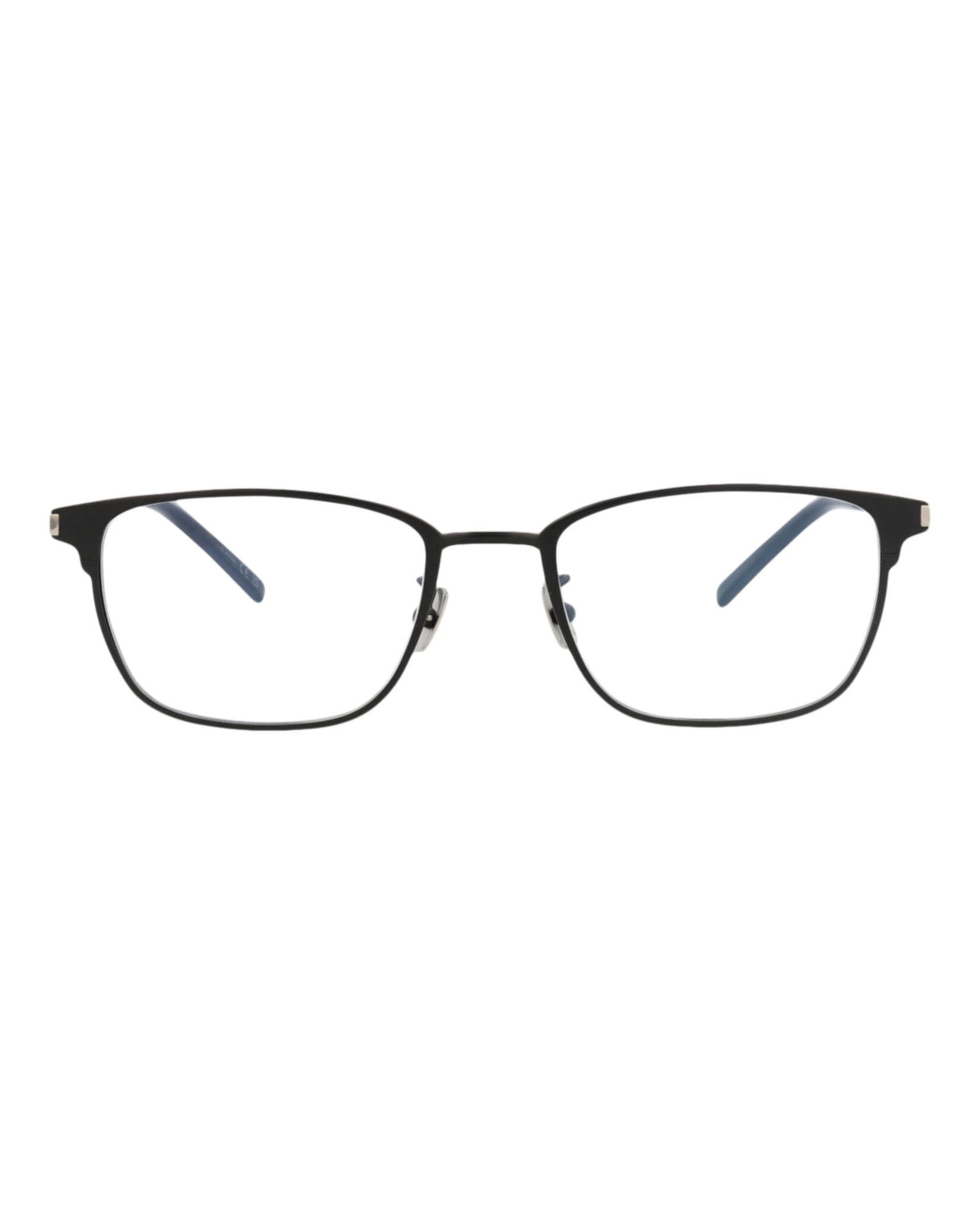 Saint Laurent Saint Laurent Mens Square/Rectangle Black Black Transparent Fashion Designer Eyewear