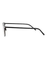 Saint Laurent Saint Laurent Mens Square/Rectangle Black Black Transparent Fashion Designer Eyewear