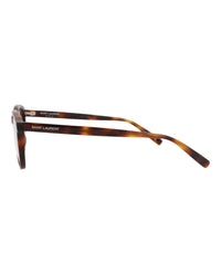 Saint Laurent Unisex Round/Oval Havana Havana Transparent Fashion Designer Eyewear