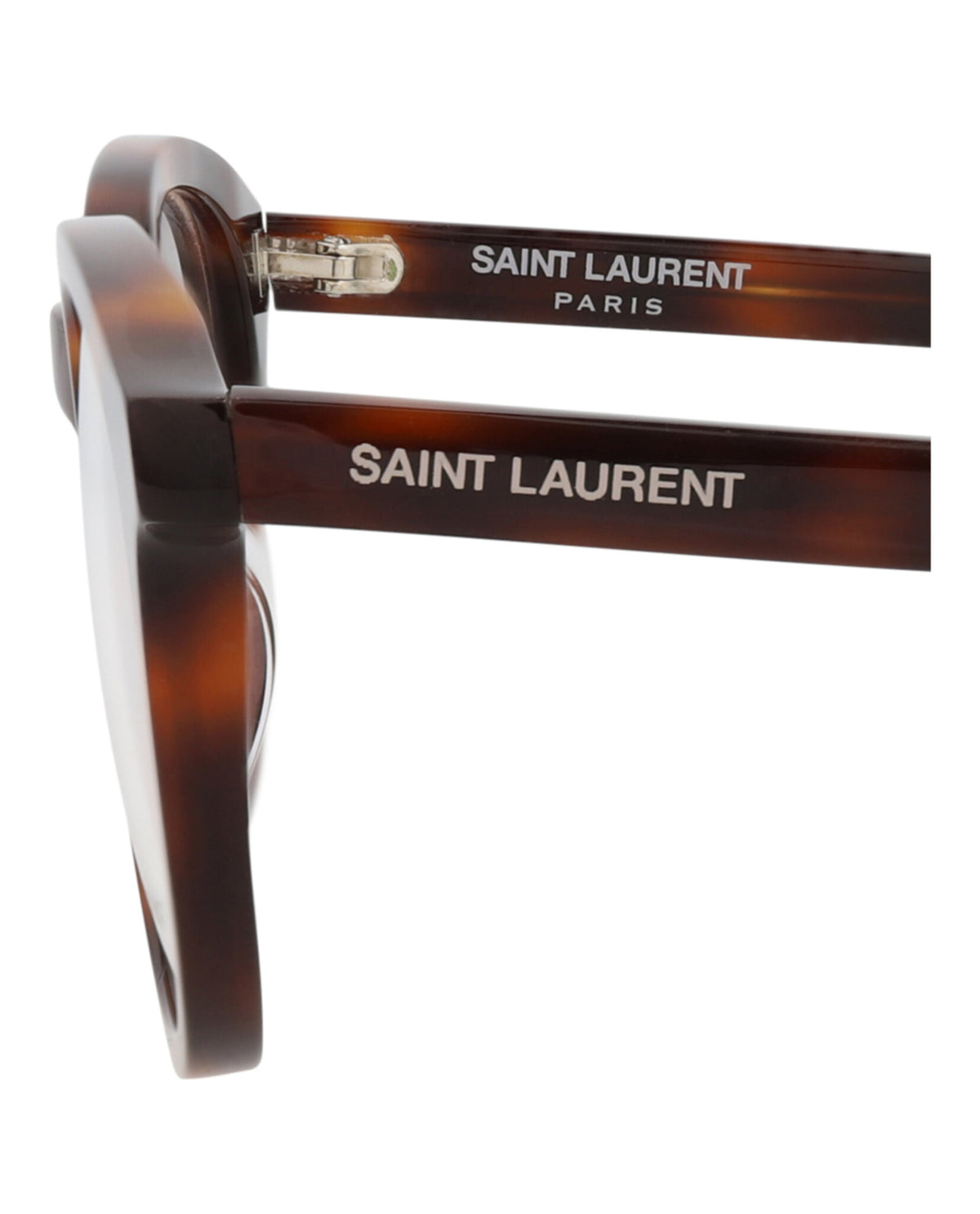 Saint Laurent Unisex Round/Oval Havana Havana Transparent Fashion Designer Eyewear