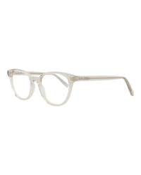 Saint Laurent Womens Cat Eye Beige Beige Transparent Fashion Designer Eyewear