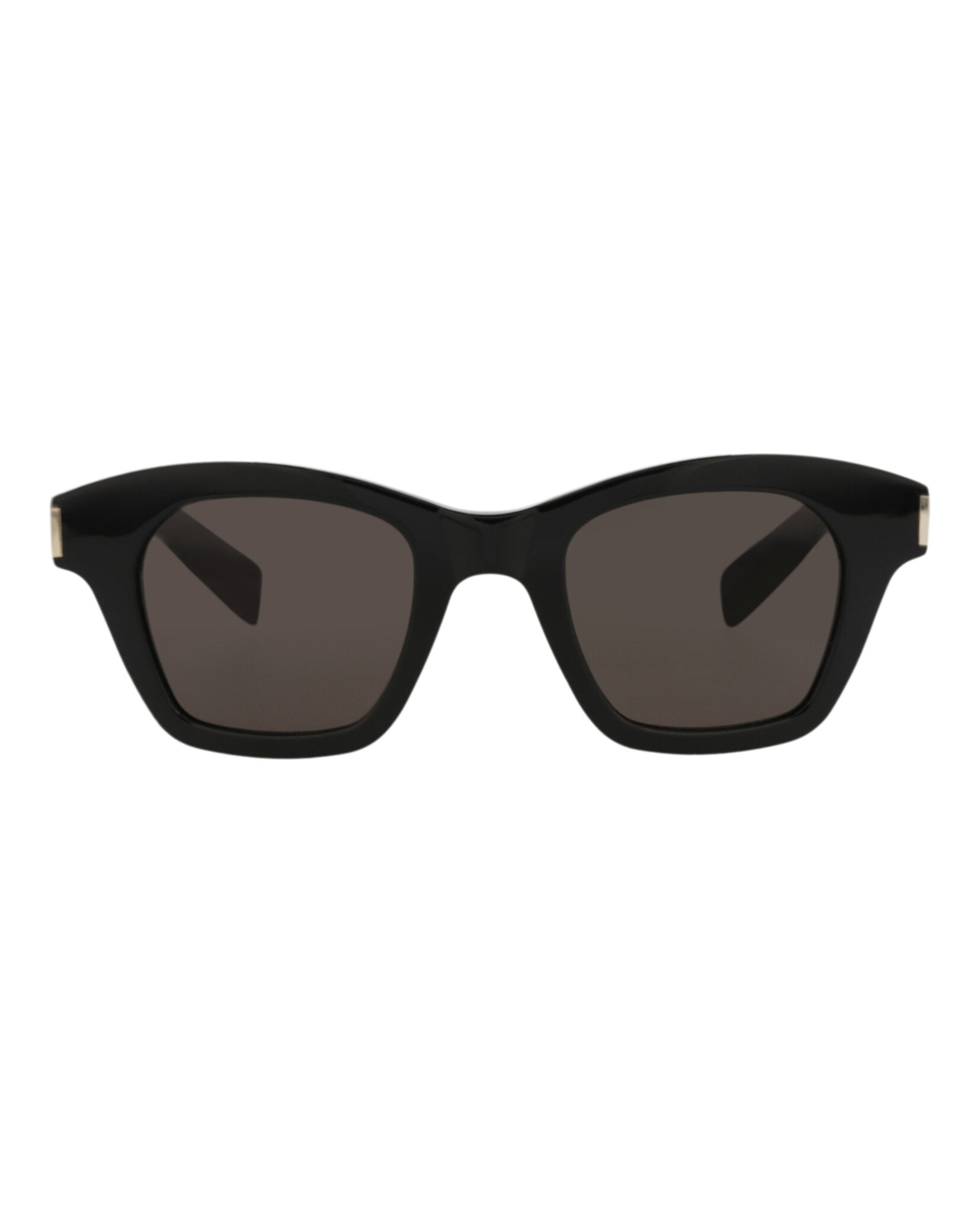 Saint Laurent Unisex Square/Rectangle Black Black Black Fashion Designer Eyewear