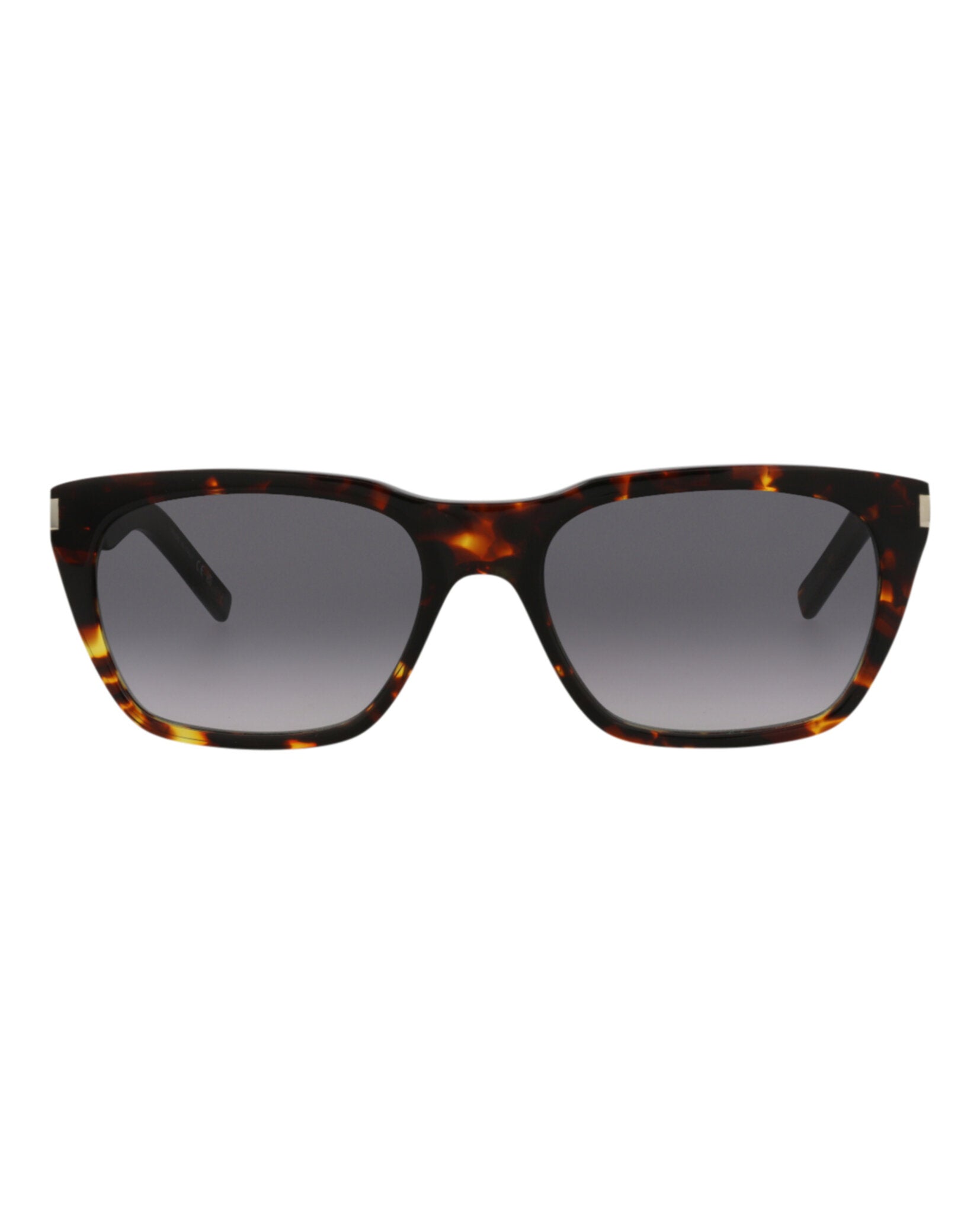Saint Laurent Mens Square/Rectangle Havana Havana Grey Fashion Designer Eyewear