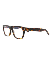 Saint Laurent Mens Square/Rectangle Havana Havana Transparent Fashion Designer Eyewear