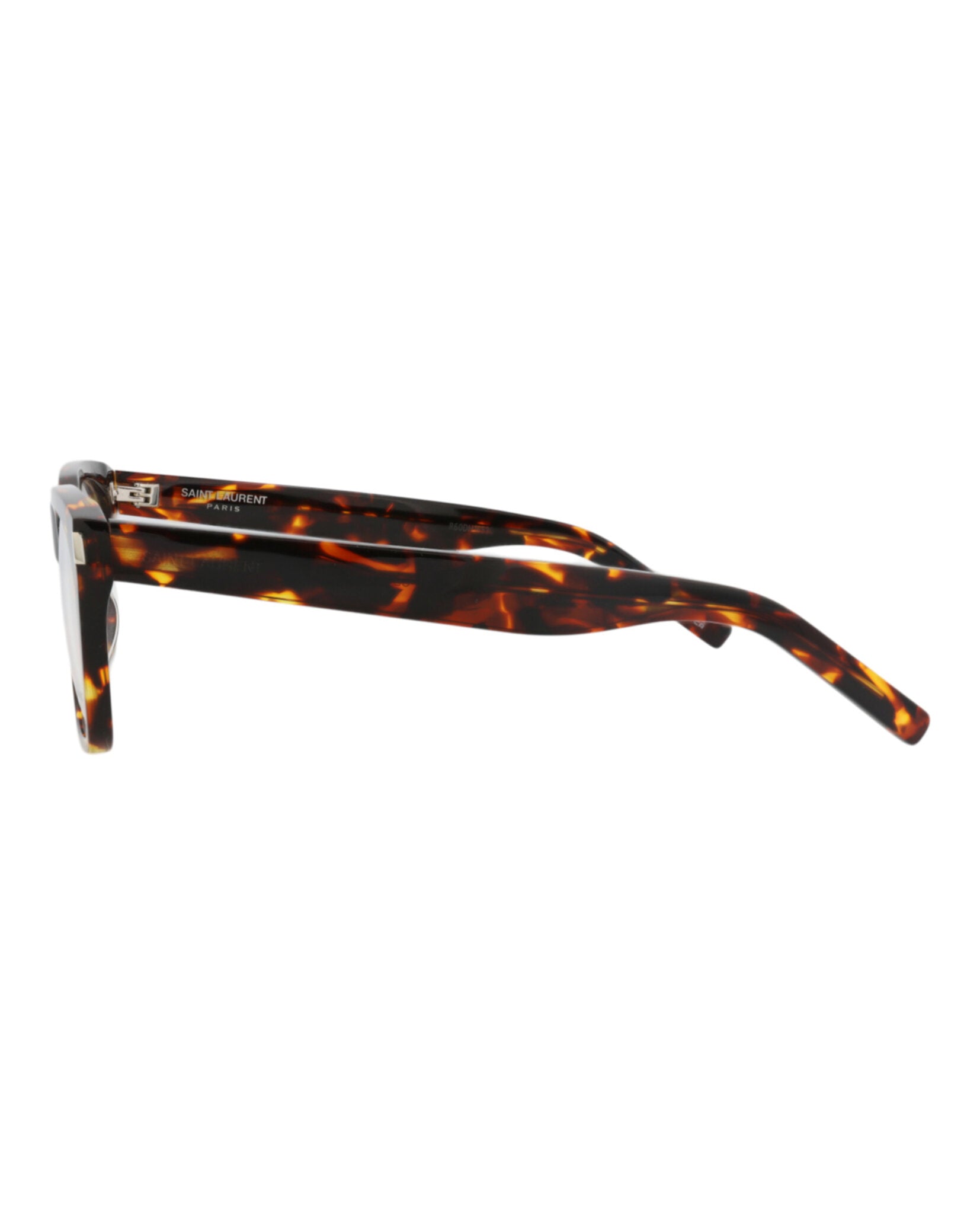 Saint Laurent Mens Square/Rectangle Havana Havana Transparent Fashion Designer Eyewear