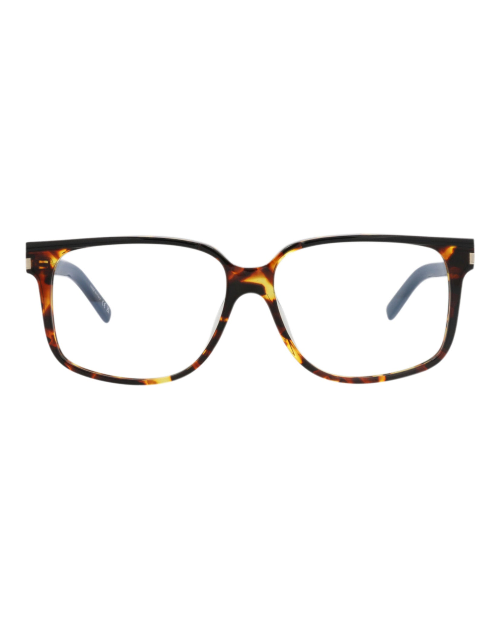 Saint Laurent Saint Laurent Mens Square/Rectangle Black Black Transparent Fashion Designer Eyewear