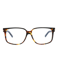 Saint Laurent Saint Laurent Mens Square/Rectangle Black Black Transparent Fashion Designer Eyewear