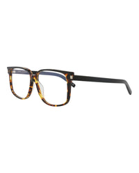 Saint Laurent Saint Laurent Mens Square/Rectangle Black Black Transparent Fashion Designer Eyewear