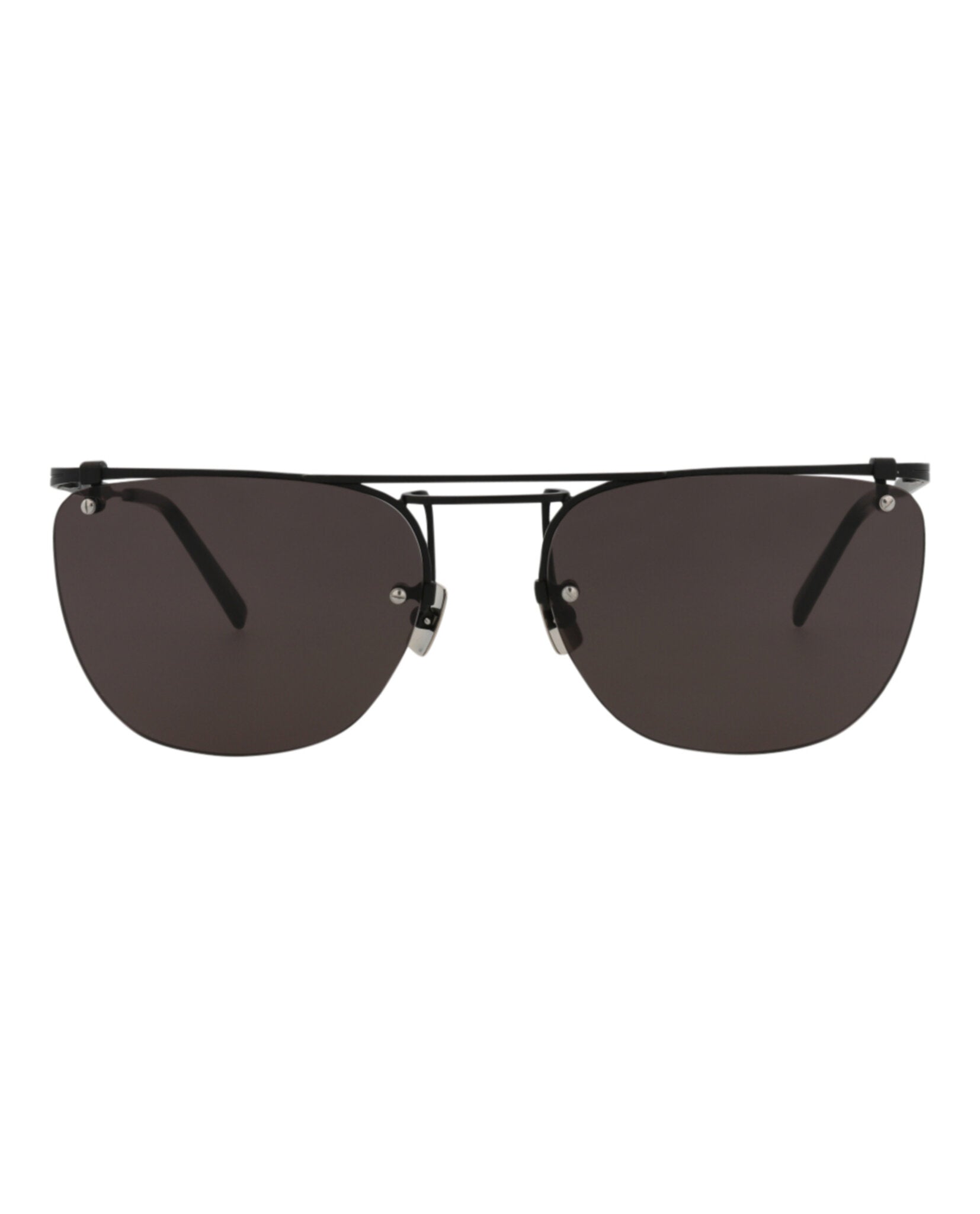 Saint Laurent Saint Laurent Mens Aviator Black Black Black Fashion Designer Eyewear