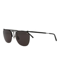 Saint Laurent Saint Laurent Mens Aviator Black Black Black Fashion Designer Eyewear