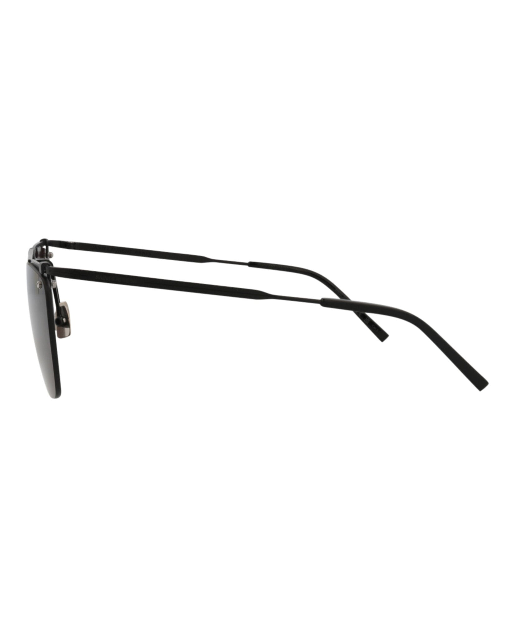 Saint Laurent Saint Laurent Mens Aviator Black Black Black Fashion Designer Eyewear