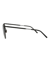 Saint Laurent Saint Laurent Mens Aviator Black Black Black Fashion Designer Eyewear
