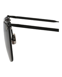 Saint Laurent Saint Laurent Mens Aviator Black Black Black Fashion Designer Eyewear