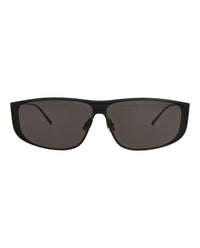 Saint Laurent Saint Laurent Unisex Shield/Wrap Black Black Black Fashion Designer Eyewear
