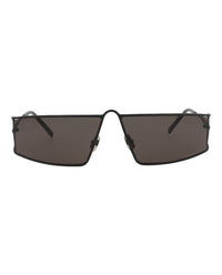 Saint Laurent Womens Square/Rectangle Black Black Black Fashion Designer Eyewear