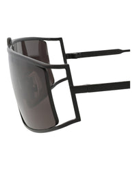 Saint Laurent Womens Square/Rectangle Black Black Black Fashion Designer Eyewear