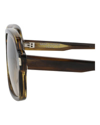 Saint Laurent Mens Aviator Havana Havana Brown Fashion Designer Eyewear