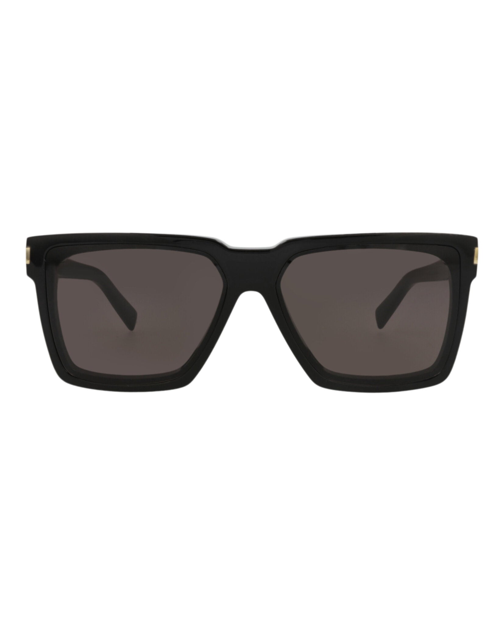 Saint Laurent Unisex Square/Rectangle Black Black Black Fashion Designer Eyewear