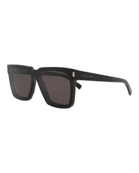 Saint Laurent Unisex Square/Rectangle Black Black Black Fashion Designer Eyewear