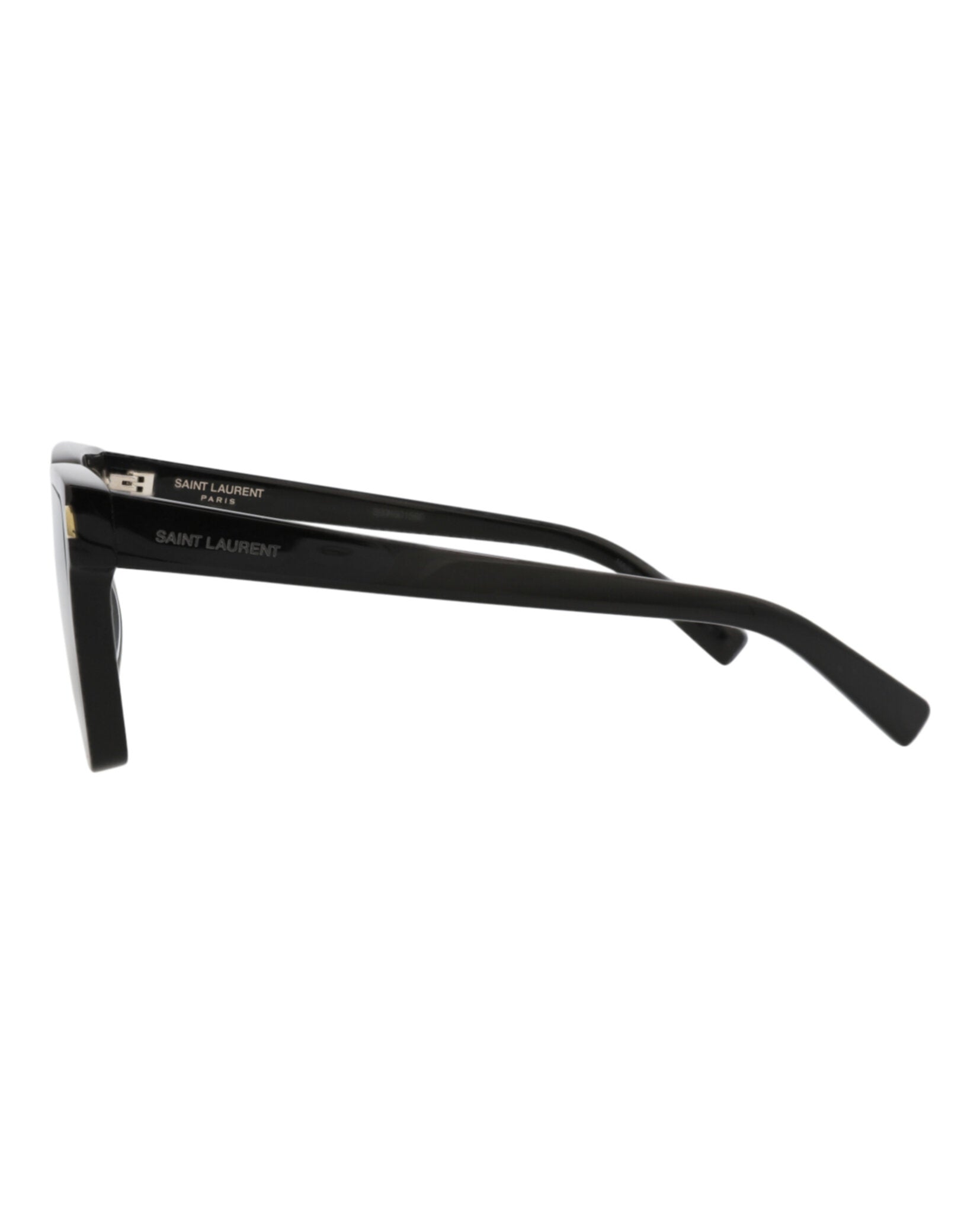 Saint Laurent Unisex Square/Rectangle Black Black Black Fashion Designer Eyewear