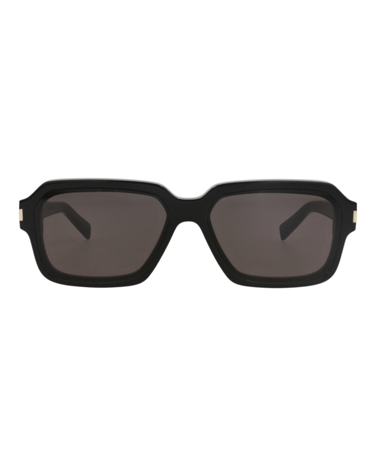 Saint Laurent Mens Square/Rectangle Black Black Black Fashion Designer Eyewear