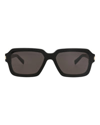 Saint Laurent Mens Square/Rectangle Black Black Black Fashion Designer Eyewear