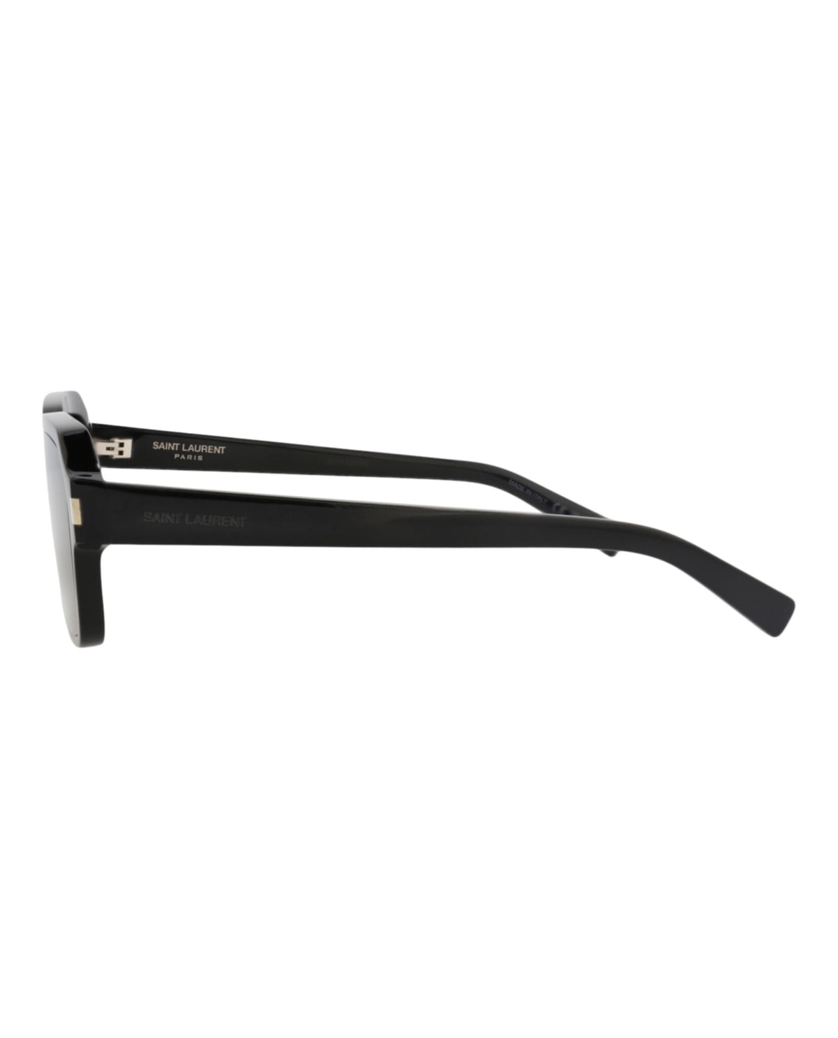 Saint Laurent Mens Square/Rectangle Black Black Black Fashion Designer Eyewear