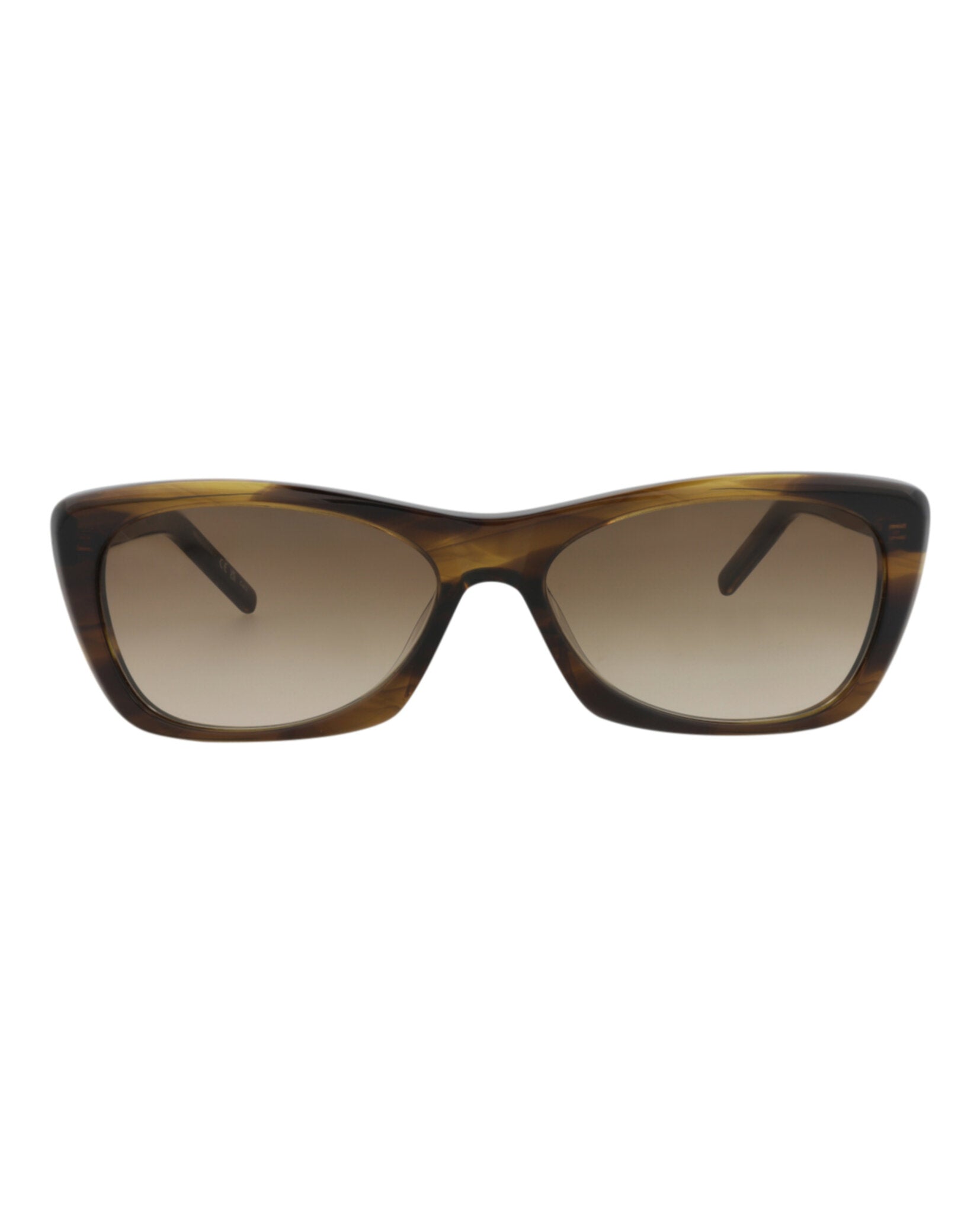 Saint Laurent Womens Cat Eye Havana Havana Brown Fashion Designer Eyewear Havana Havana Brown