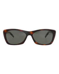 Saint Laurent Womens Cat Eye Havana Havana Grey Fashion Designer Eyewear