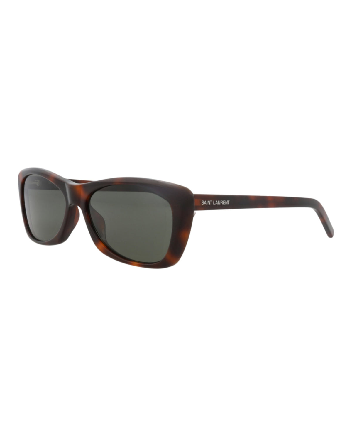 Saint Laurent Womens Cat Eye Havana Havana Grey Fashion Designer Eyewear