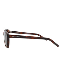 Saint Laurent Womens Cat Eye Havana Havana Grey Fashion Designer Eyewear
