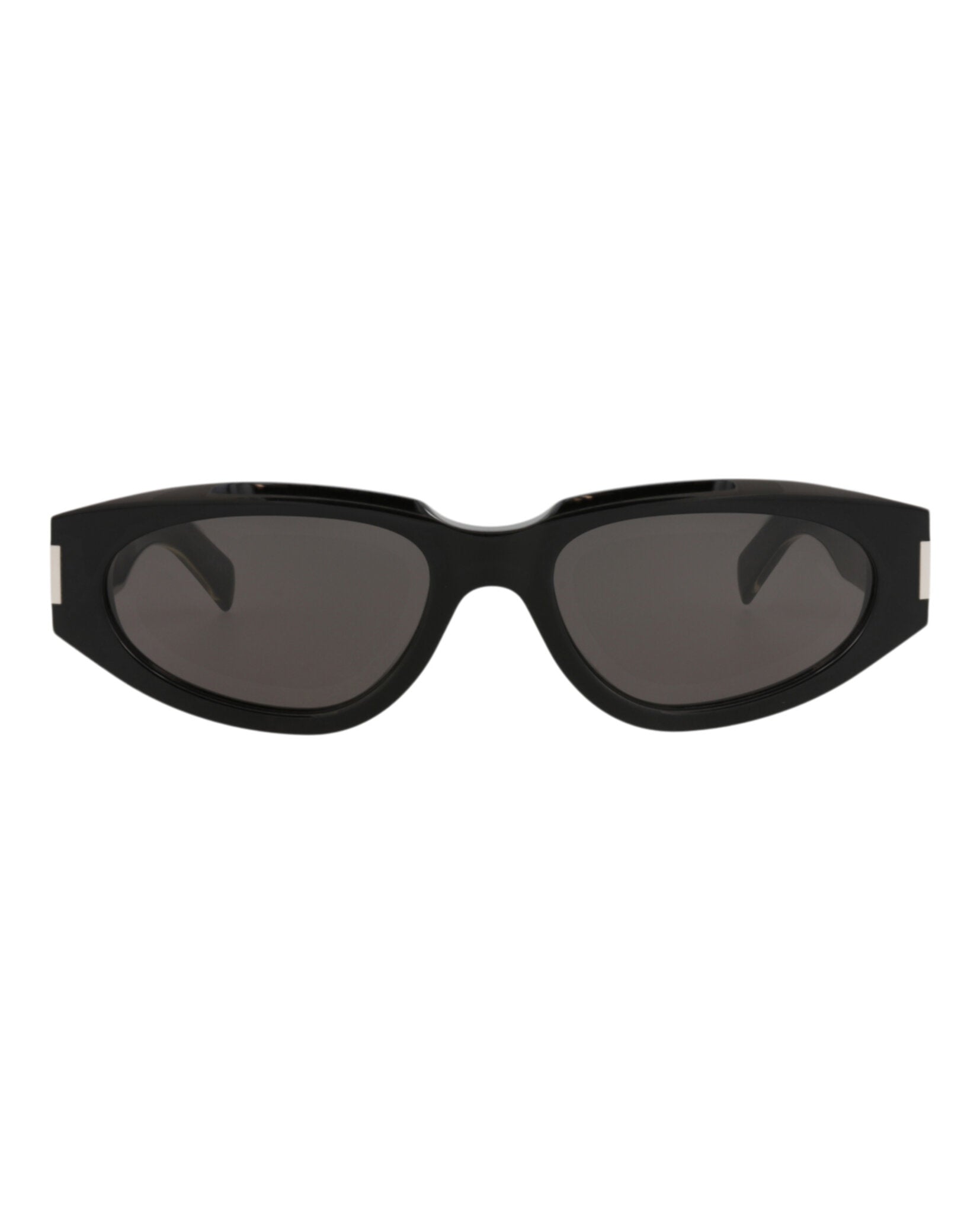 Saint Laurent Womens Round/Oval Black Crystal Black Fashion Designer Eyewear