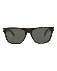 Saint Laurent Mens Round/Oval Havana Crystal Grey Fashion Designer Eyewear Havana Crystal Grey