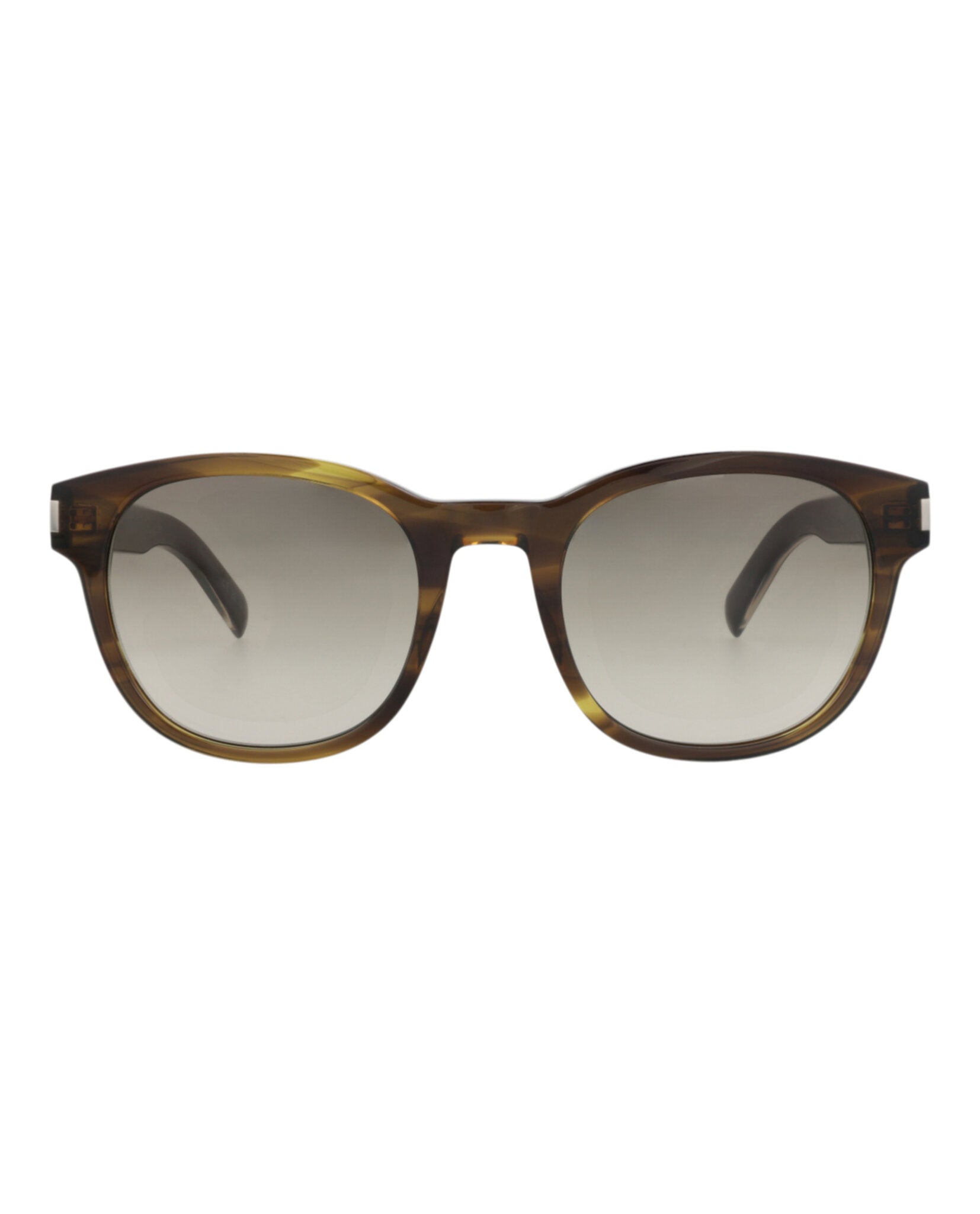Saint Laurent Saint Laurent Unisex Round/Oval Havana Crystal Brown Fashion Designer Eyewear