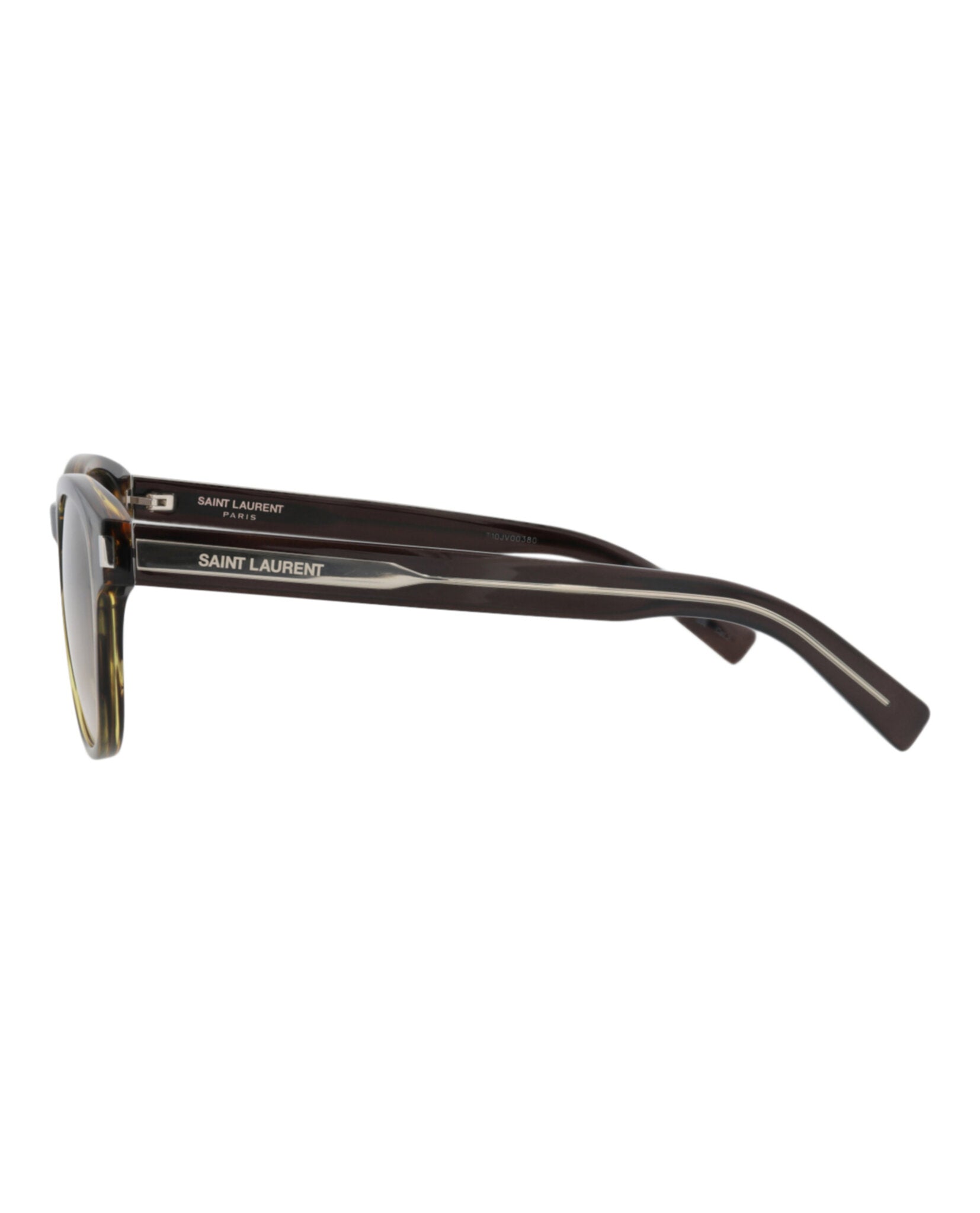 Saint Laurent Saint Laurent Unisex Round/Oval Havana Crystal Brown Fashion Designer Eyewear