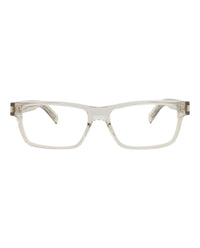 Saint Laurent Saint Laurent Mens Square/Rectangle Beige Beige Transparent Fashion Designer Eyewear