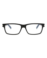 Saint Laurent Mens Square/Rectangle Black Crystal Transparent Fashion Designer Eyewear
