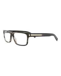 Saint Laurent Mens Square/Rectangle Havana Crystal Transparent Fashion Designer Eyewear