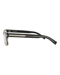 Saint Laurent Mens Square/Rectangle Havana Crystal Transparent Fashion Designer Eyewear