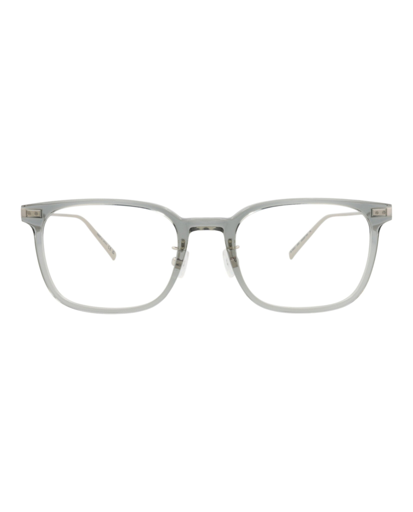 Saint Laurent Unisex Square/Rectangle Grey Silver Transparent Fashion Designer Eyewear